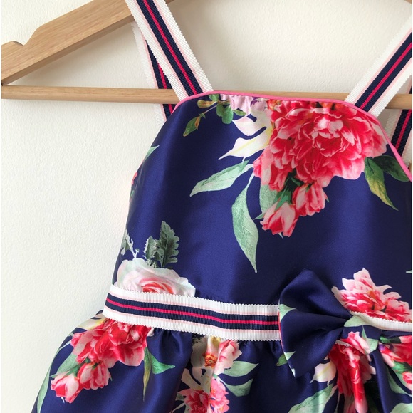 TAHARI Girls floral dress 2T Spring Formal Wedding Easter Church dress NEW - Picture 5 of 16